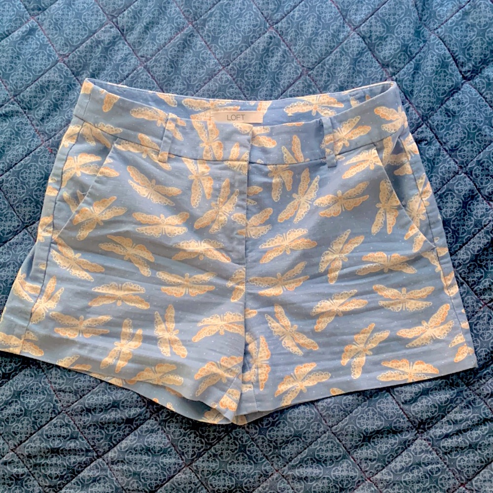 LOFT dragonfly shorts - blue